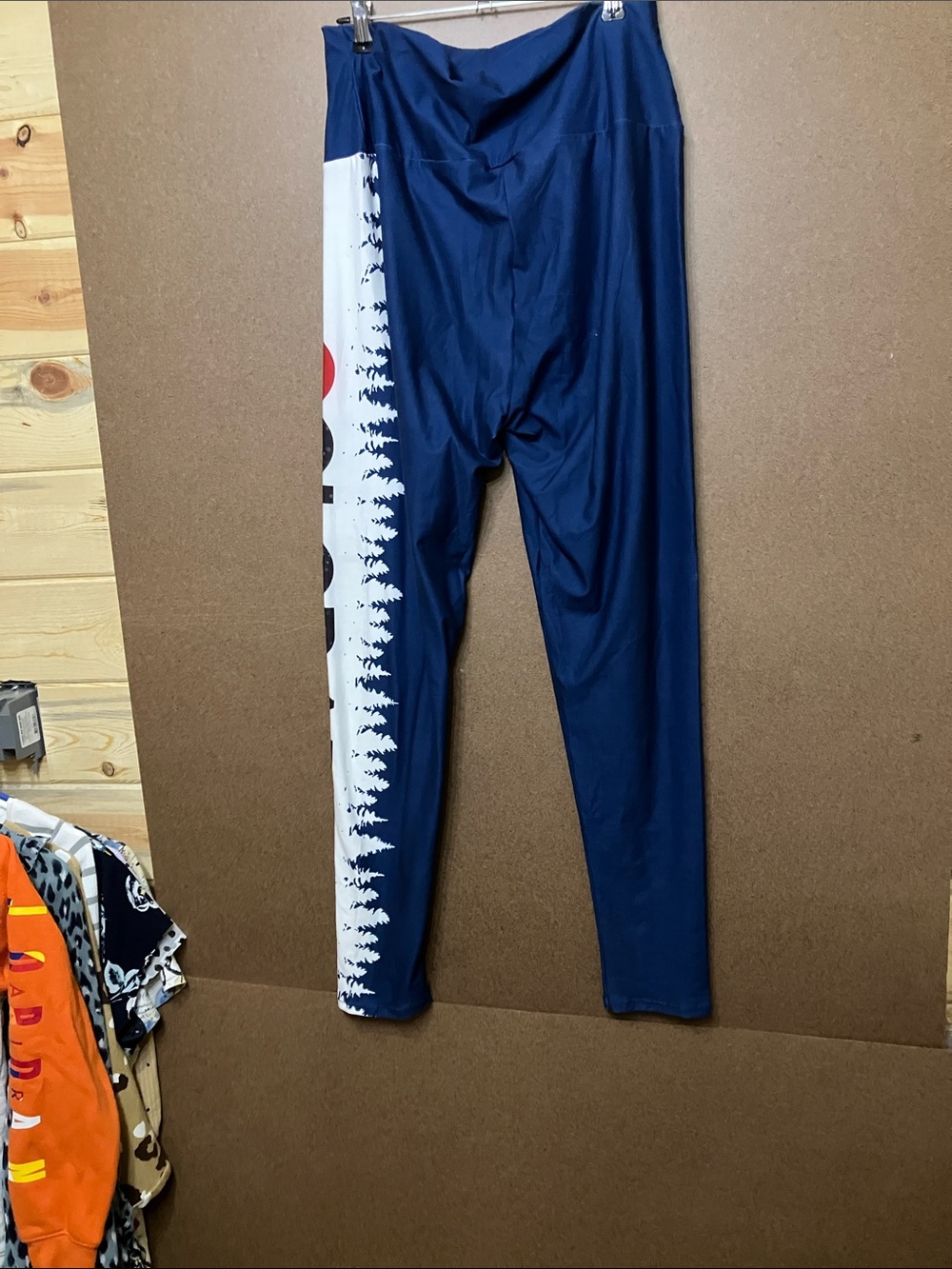 Robin Ruth Navy & White Kids Colorado Leggings with State Print - Picture 11 of 12